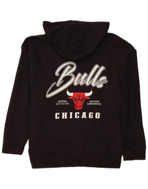 Джемпер свободного кроя с капюшоном Chicago Bulls для мальчиков NBA, 13–14 лет, размер XL, черный
