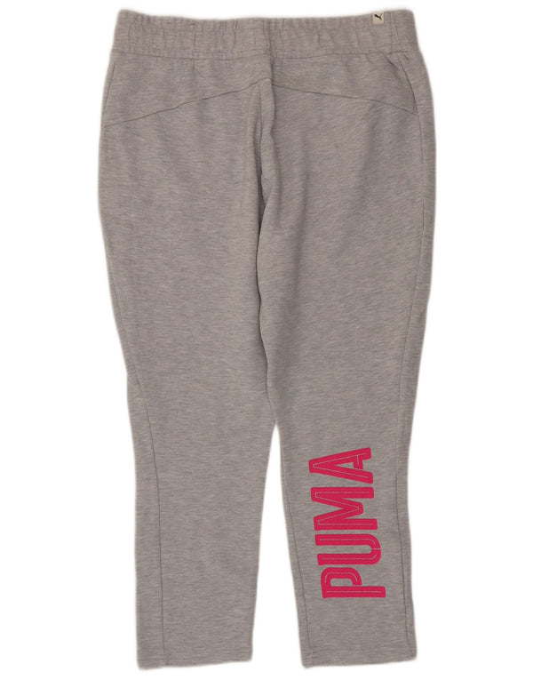 Женские спортивные брюки PUMA с графическим рисунком UK 14, большие серые, хлопок