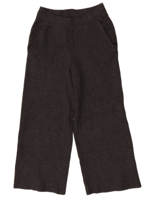 Женские трикотажные широкие спортивные брюки Massimo Dutti UK 4 XS, черные