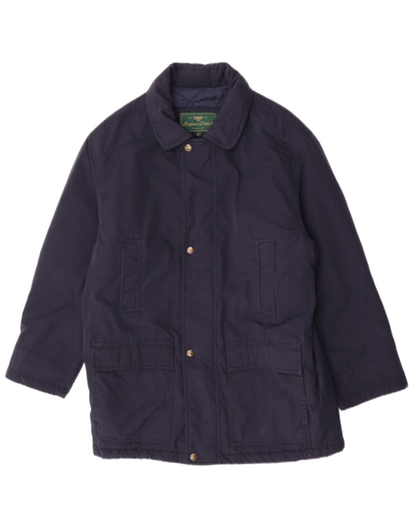 Мужское пальто European Project UK 38 Medium Navy Blue