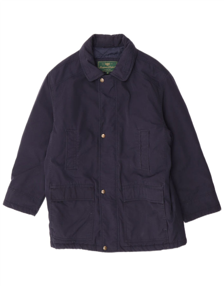 Мужское пальто European Project UK 38 Medium Navy Blue