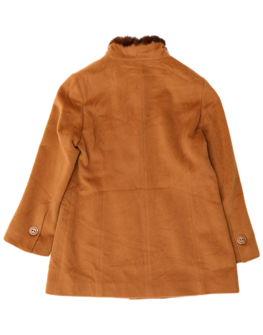 Винтажное женское пальто IT 43 Medium Brown Wool