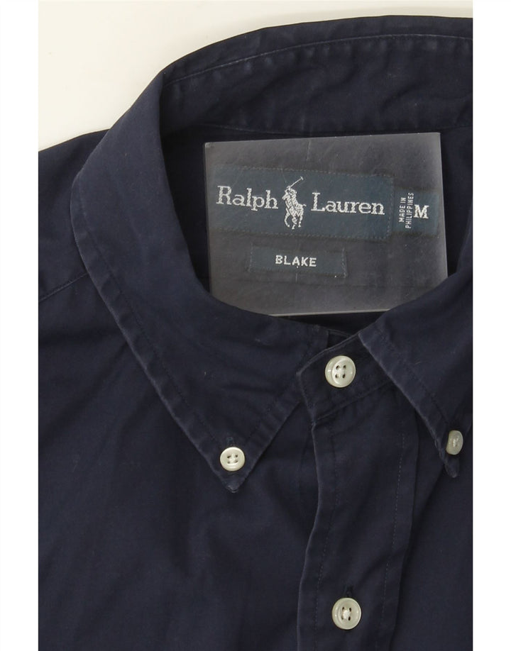Мужская рубашка Blake Ralph Lauren, темно-синяя, хлопковая, среднего размера