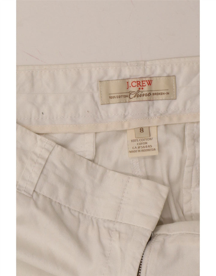 J. CREW Womens Chino Shorts US 8 Medium W32  White Cotton Vintage J. Crew and Second-Hand J. Crew from Messina Hembry 