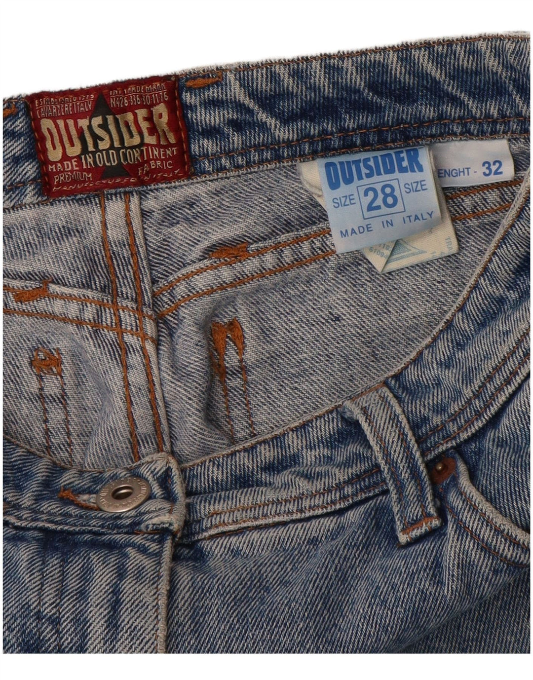 Женские зауженные джинсы Outsider W28 L32, синий хлопок