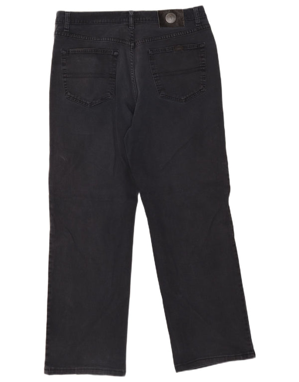 TRUSSARDI Мужские прямые повседневные брюки W38 L29 Темно-синие хлопковые