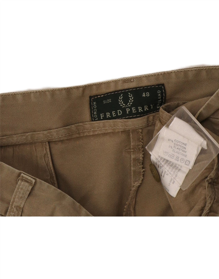 Мужские шорты чинос Fred Perry IT 48 Medium W32 Хаки Хлопок
