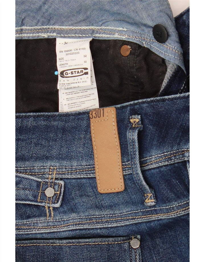 Женские джинсы G-Star 3301 Slim W32 L32 Темно-синие, хлопок