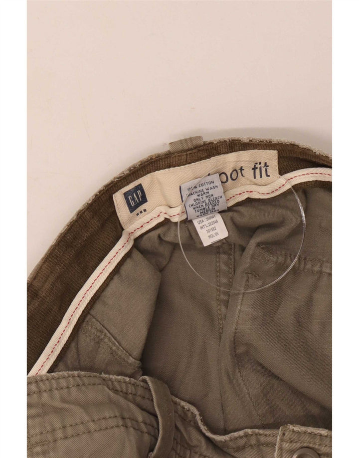 Мужские брюки-чиносы Gap Bootcut W33 L32, цвет хаки, хлопок
