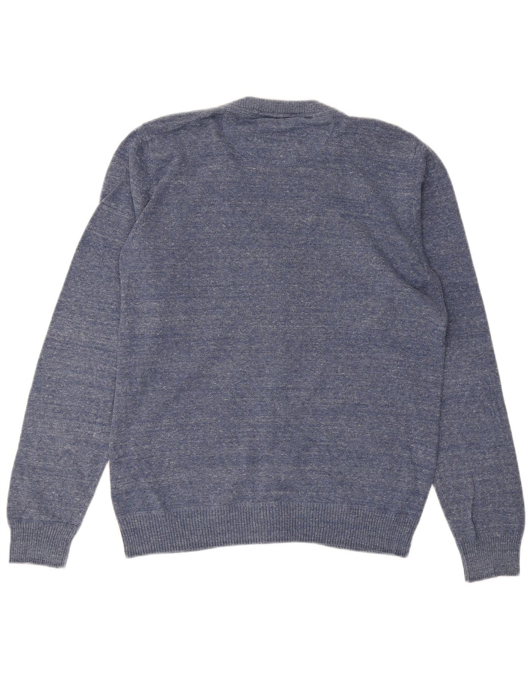 Мужской кардиган JACK & JONES, хлопковый свитер среднего синего цвета
