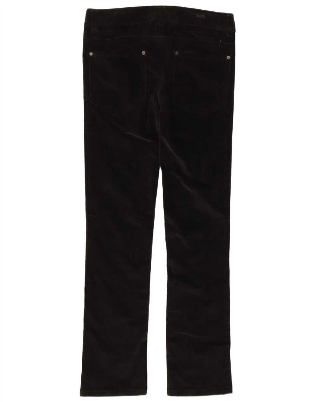 BENETTON Женские узкие вельветовые брюки IT 42 Medium W32 L32 Черный хлопок