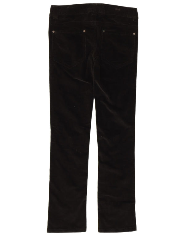 BENETTON Женские узкие вельветовые брюки IT 42 Medium W32 L32 Черный хлопок