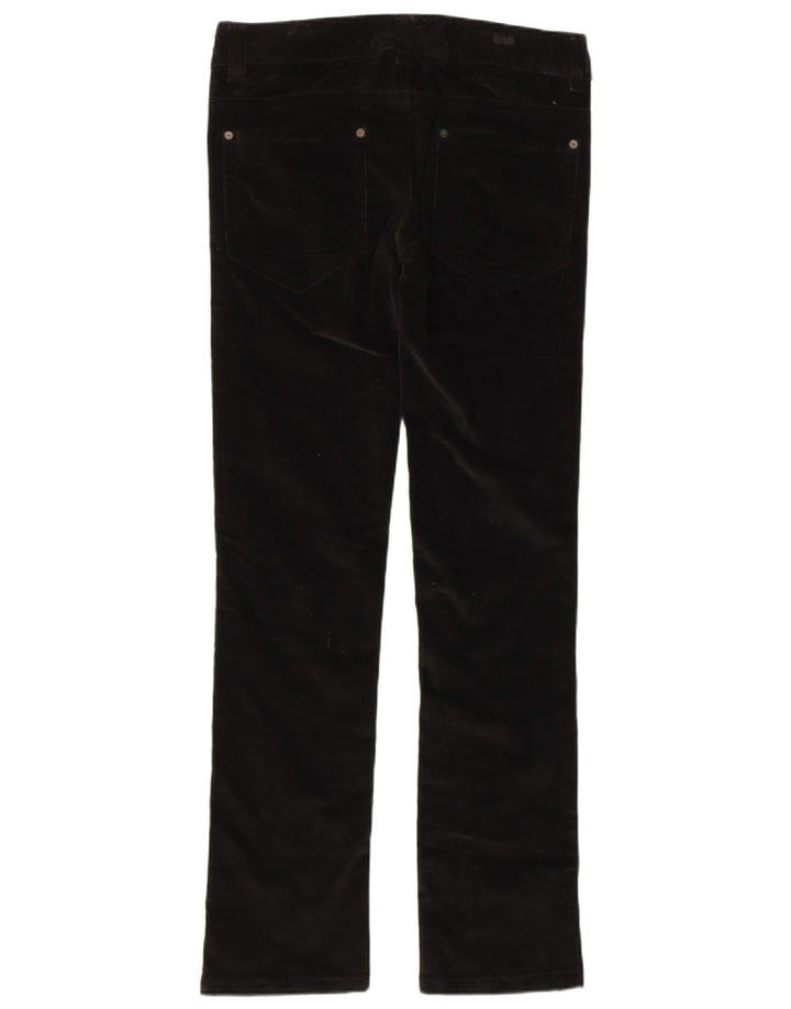 BENETTON Женские узкие вельветовые брюки IT 42 Medium W32 L32 Черный хлопок