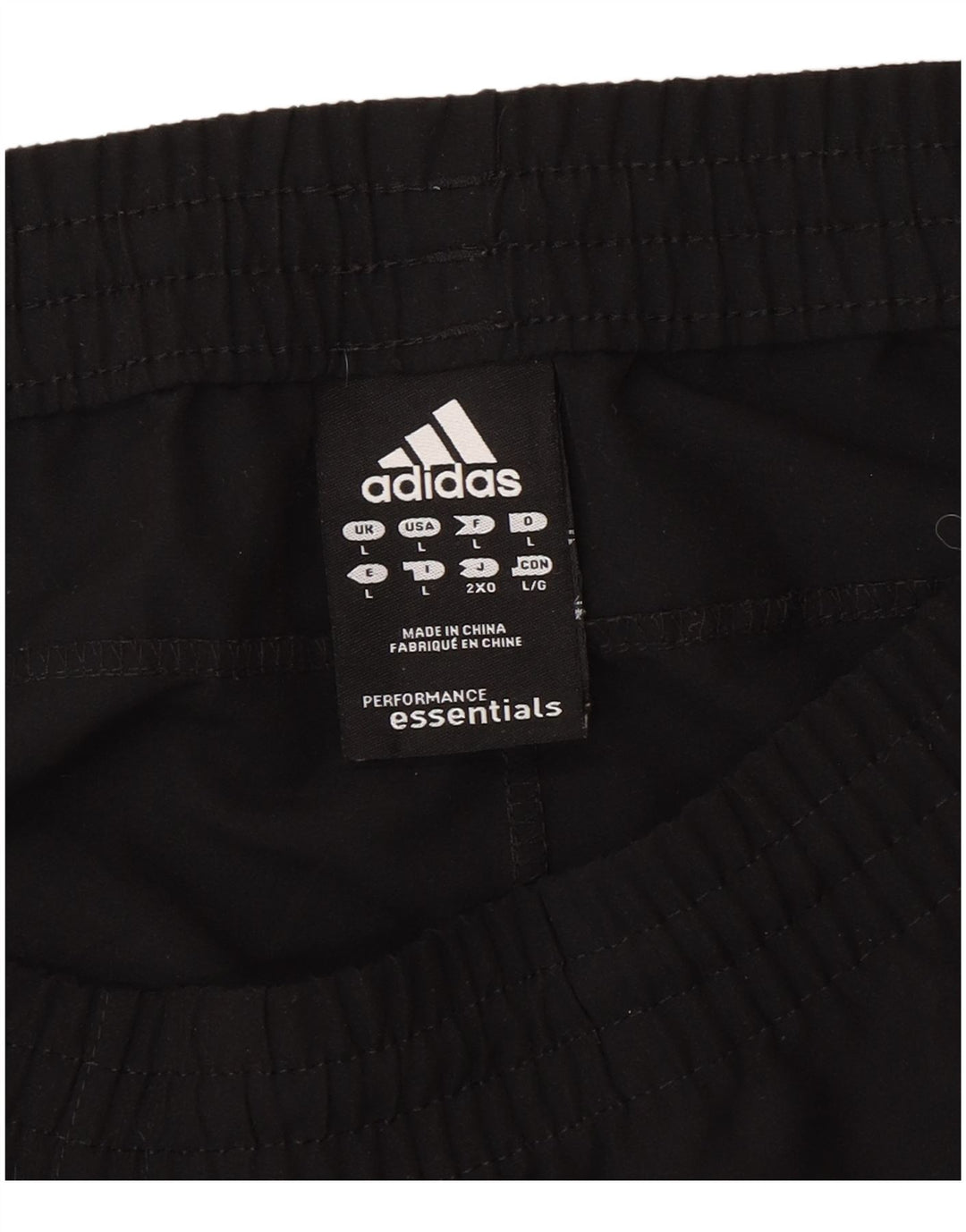 Мужские спортивные брюки Adidas, большие черные из полиэстера