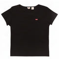 Женская футболка Levi's Top UK 14, большой черный хлопок