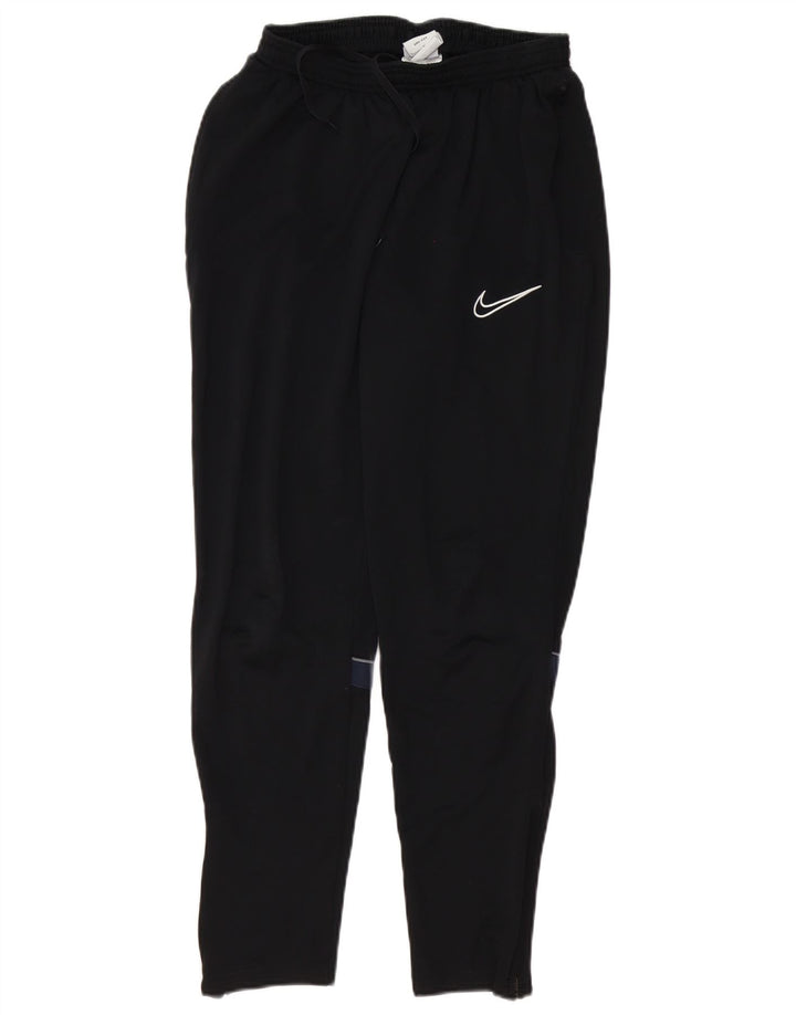 Мужские спортивные брюки Nike Dri Fit, большие черные полиэстер с цветными блоками