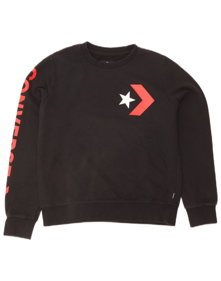 Женский джемпер с рисунком Converse UK 8, маленький черный