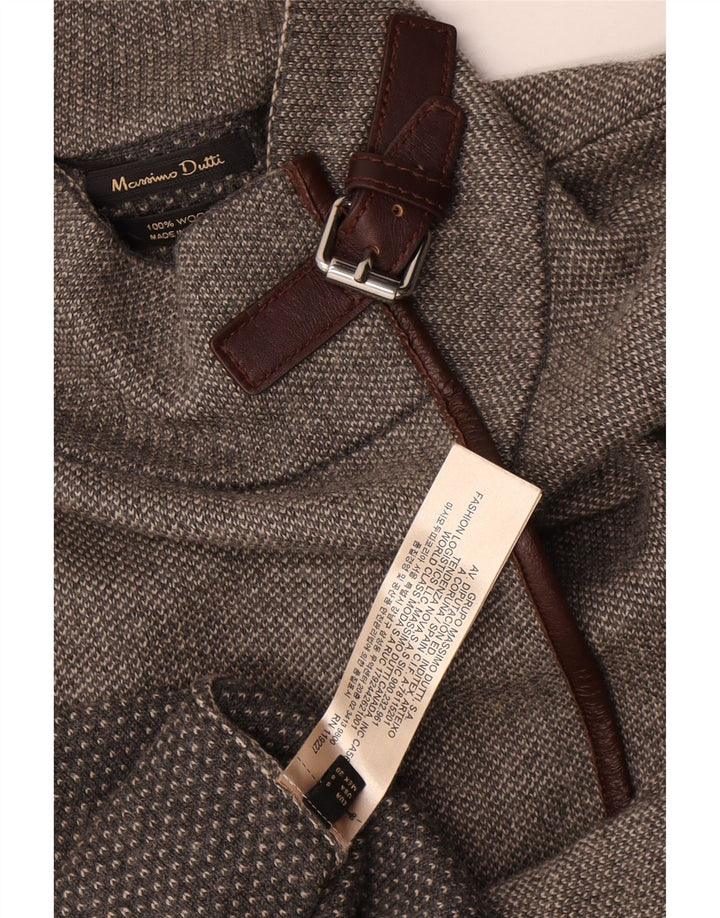 Женский свободный кардиган с рукавом 3/4 Massimo Dutti UK 10, маленький серый
