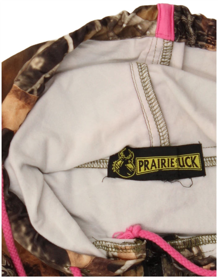 Женский свитер с капюшоном на молнии LONGLEAF CAMO UK 14, средний бежевый камуфляж