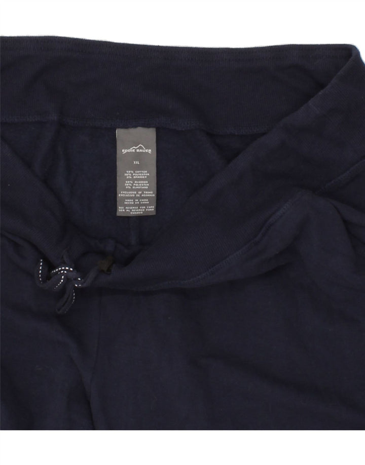 EDDIE BAUER Mens Tracksuit Trousers 2XL  Navy Blue Cotton Vintage Eddie Bauer and Second-Hand Eddie Bauer from Messina Hembry 