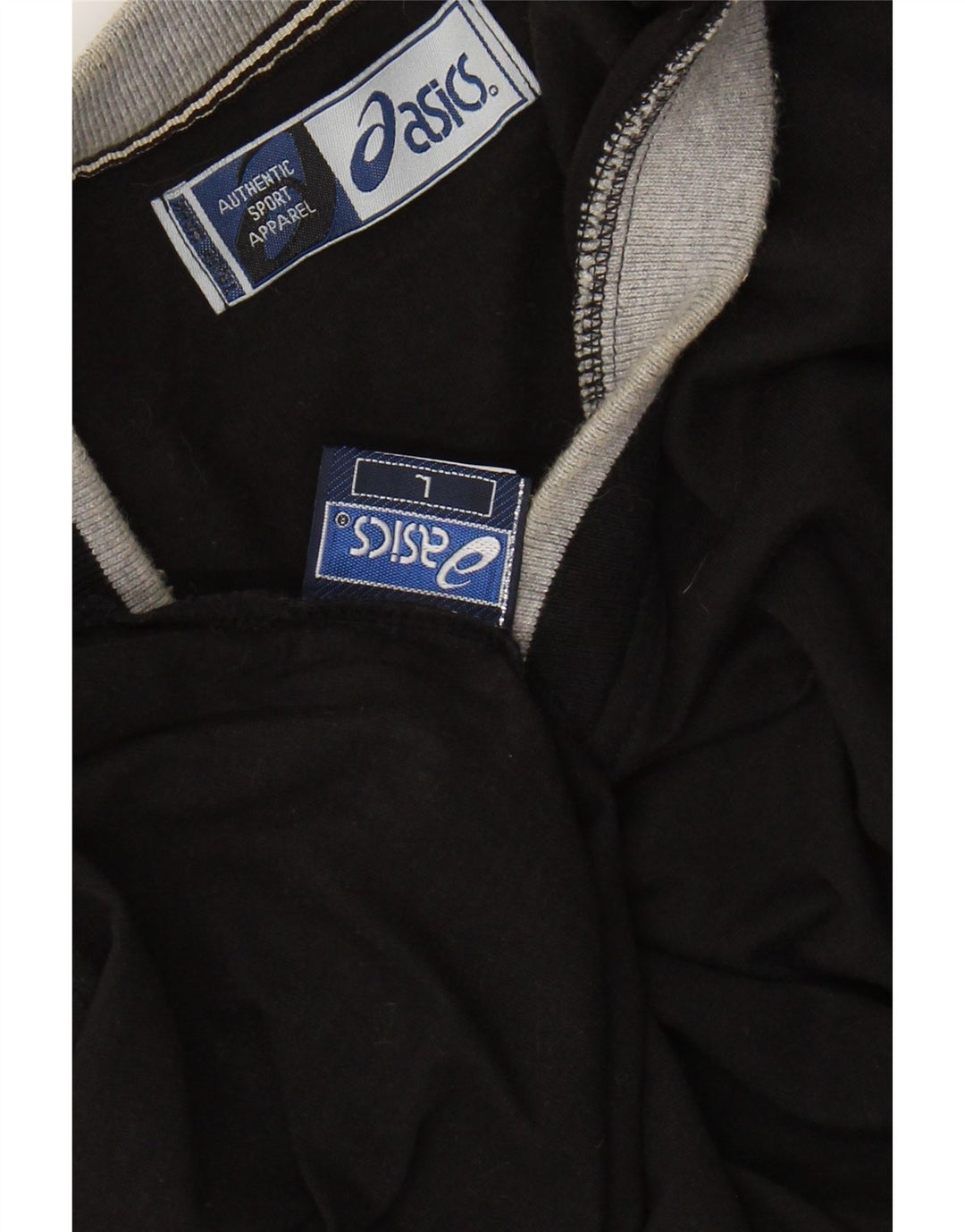 Мужская футболка ASICS, большой черный хлопок