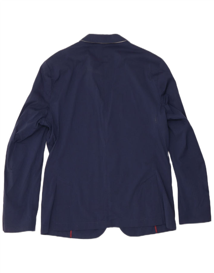 Мужской пиджак Zara на 2 пуговицах EU 54 XL, темно-синий, хлопок
