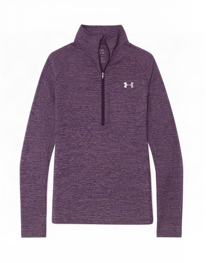 Женский спортивный костюм-пуловер Under Armour Heat Gear, Великобритания 14, средний фиолетовый