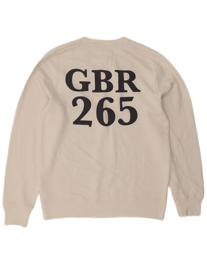 Мужской свитшот с рисунком Jack Wills, большой белый хлопковый джемпер