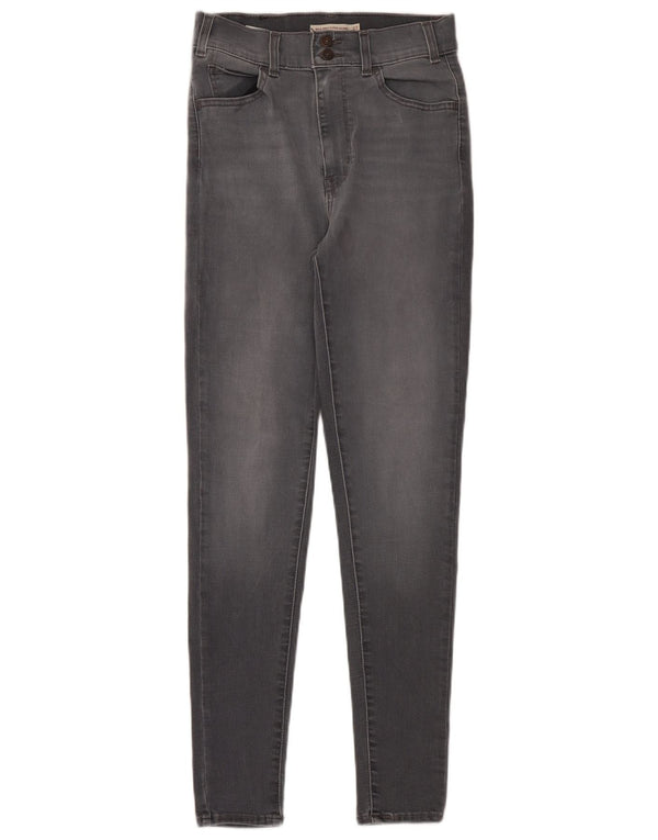 Женские джинсы суперскинни Levi's Mile High W27 L30, серый хлопок