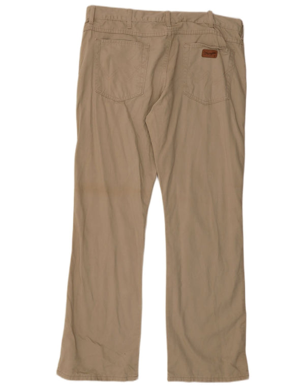 WRANGLER Мужские повседневные брюки Bootcut W38 L32 Бежевые хлопковые