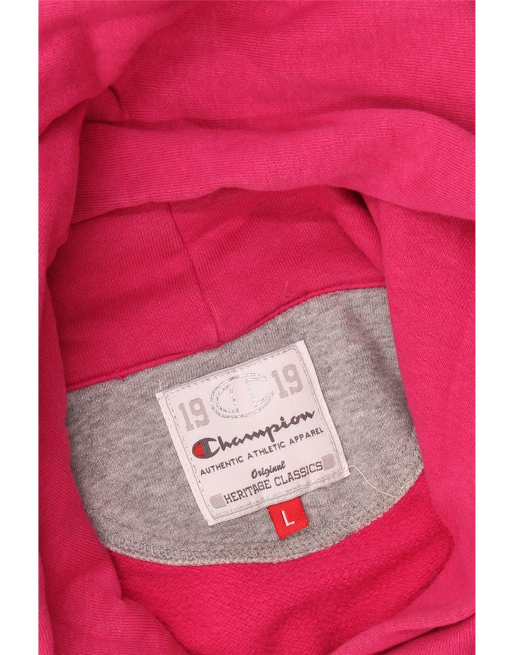 Женский джемпер с капюшоном CHAMPION Heritage Classics, Великобритания, 16, большой розовый