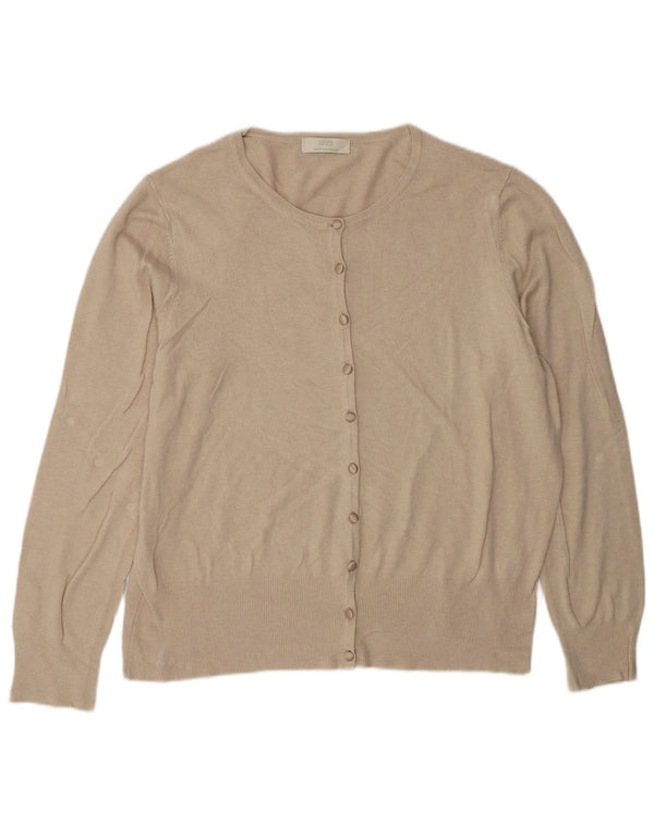 Женский кардиган Marks & Spencer UK 20 2XL Бежевый вискоза