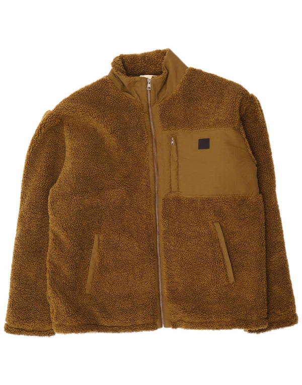 Мужская флисовая куртка Gant UK 46 3XL Хаки Полиэстер