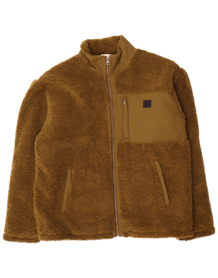 Мужская флисовая куртка Gant UK 46 3XL Хаки Полиэстер