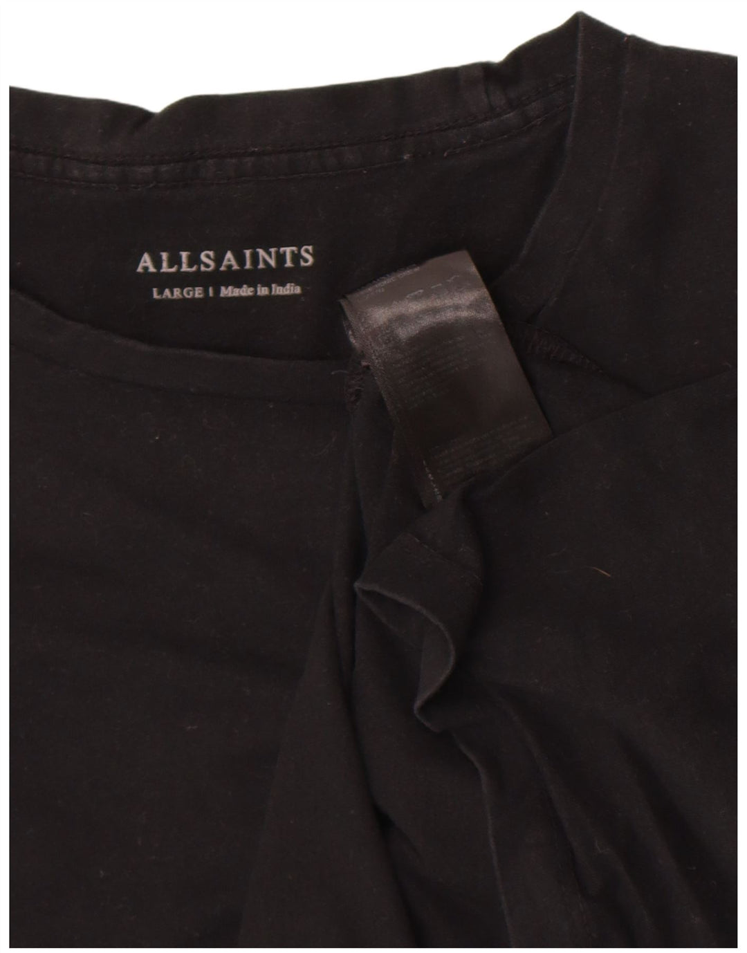 Мужская футболка All Saints, большой черный хлопок