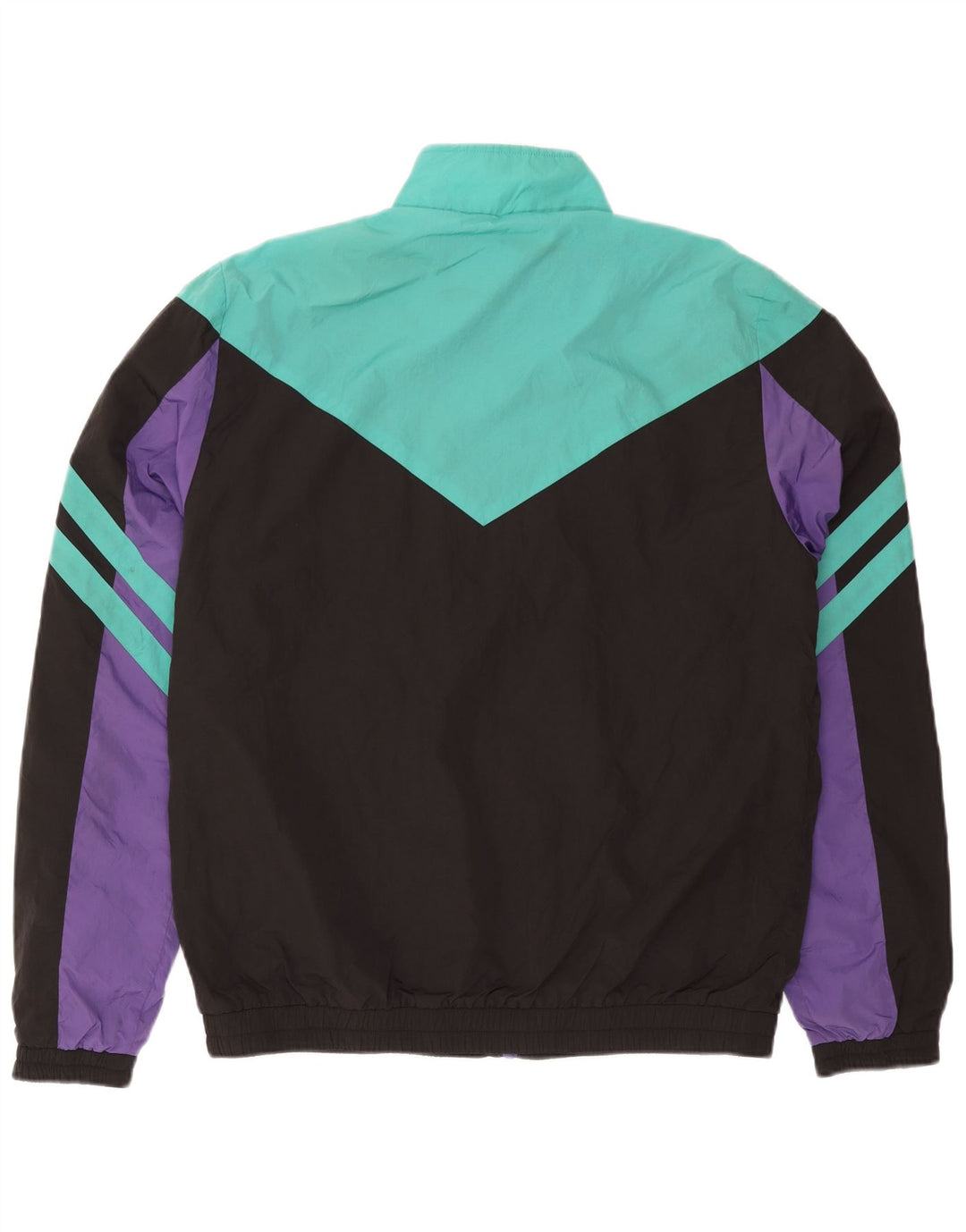 Мужской спортивный костюм Superdry с графическим рисунком, верхняя куртка XL, черный полиэстер с цветными блоками
