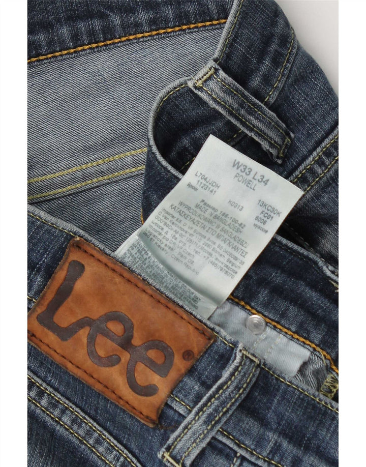 Мужские джинсы Lee Powell Slim W33 L34, синий хлопок