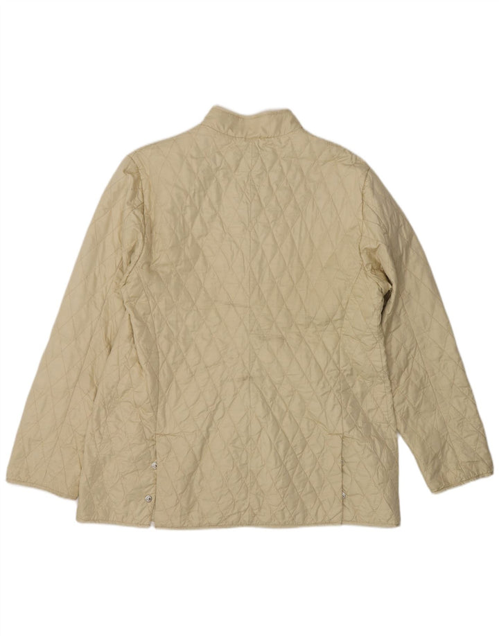 Женская стеганая куртка Moncler, размер 4 XL, бежевая