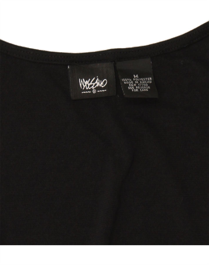 MOSSIMO Womens Sleeveless A-Line Dress UK 12 Medium Black Polyester Vintage Mossimo and Second-Hand Mossimo from Messina Hembry 