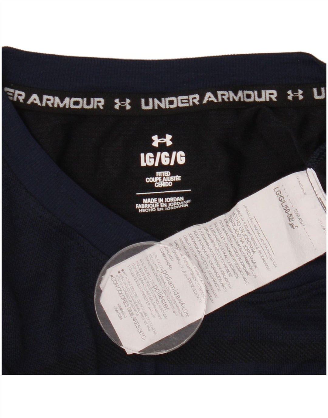 Мужская футболка Under Armour, большой темно-синий нейлон