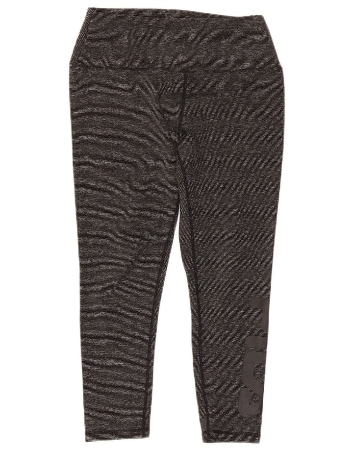 Женские леггинсы-капри FILA с рисунком, Великобритания, 10 шт., маленький серый полиэстер в тонкую полоску