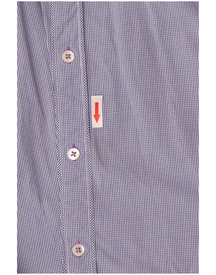 Мужская рубашка Ted Baker, размер 6, 2XL, темно-синяя клетка