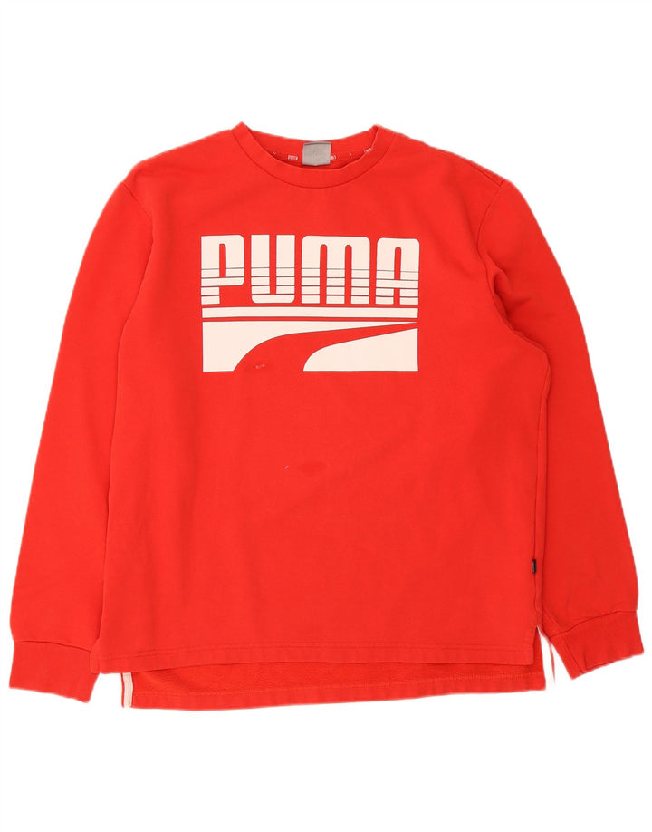Мужской свитер с рисунком Puma, средний красный