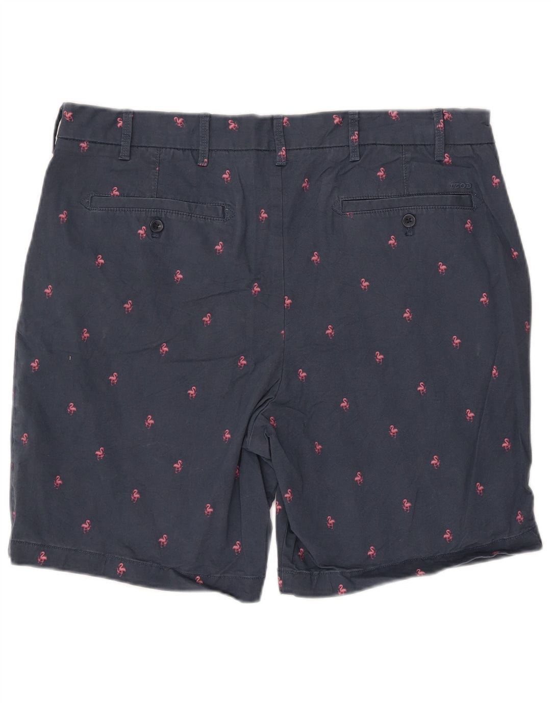 IZOD Мужские шорты чинос с абстрактным рисунком соленой воды W38 XL, темно-синие