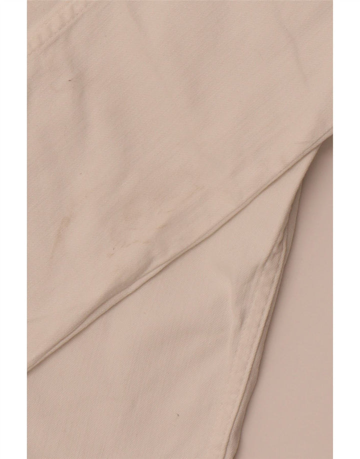 ЭКИПАЖНАЯ ОДЕЖДА Женские узкие повседневные брюки UK 12 Medium W30 L29 Белые