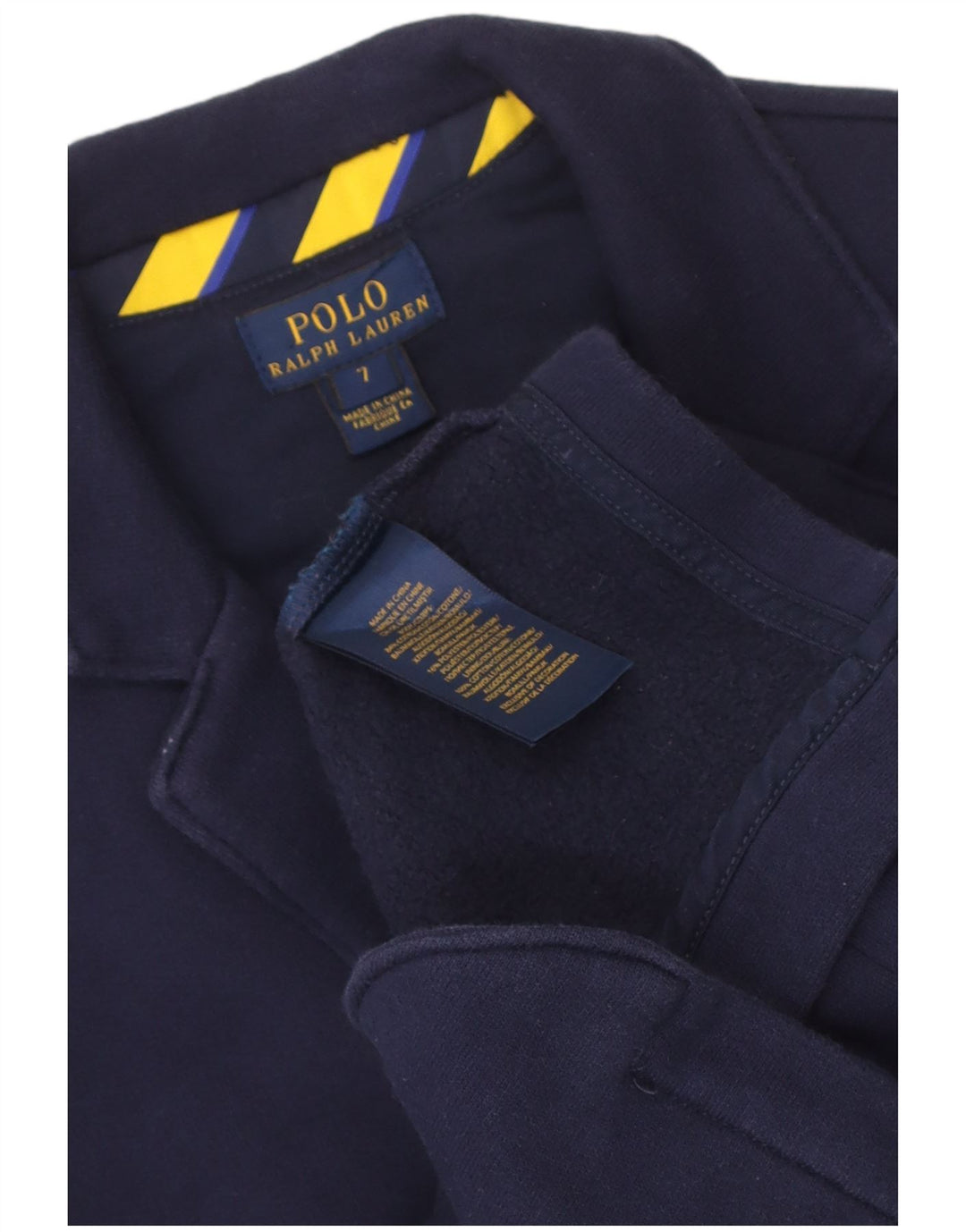Пиджак на двух пуговицах Polo Ralph Lauren для мальчиков 6–7 лет, темно-синий, хлопковый