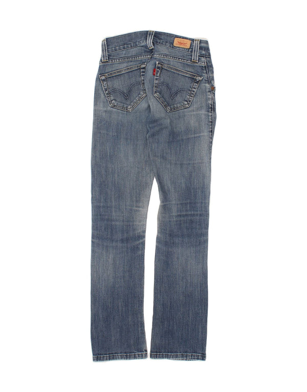 Женские прямые джинсы LEVI'S 504 США 0 XS W24 L29 Синий хлопок