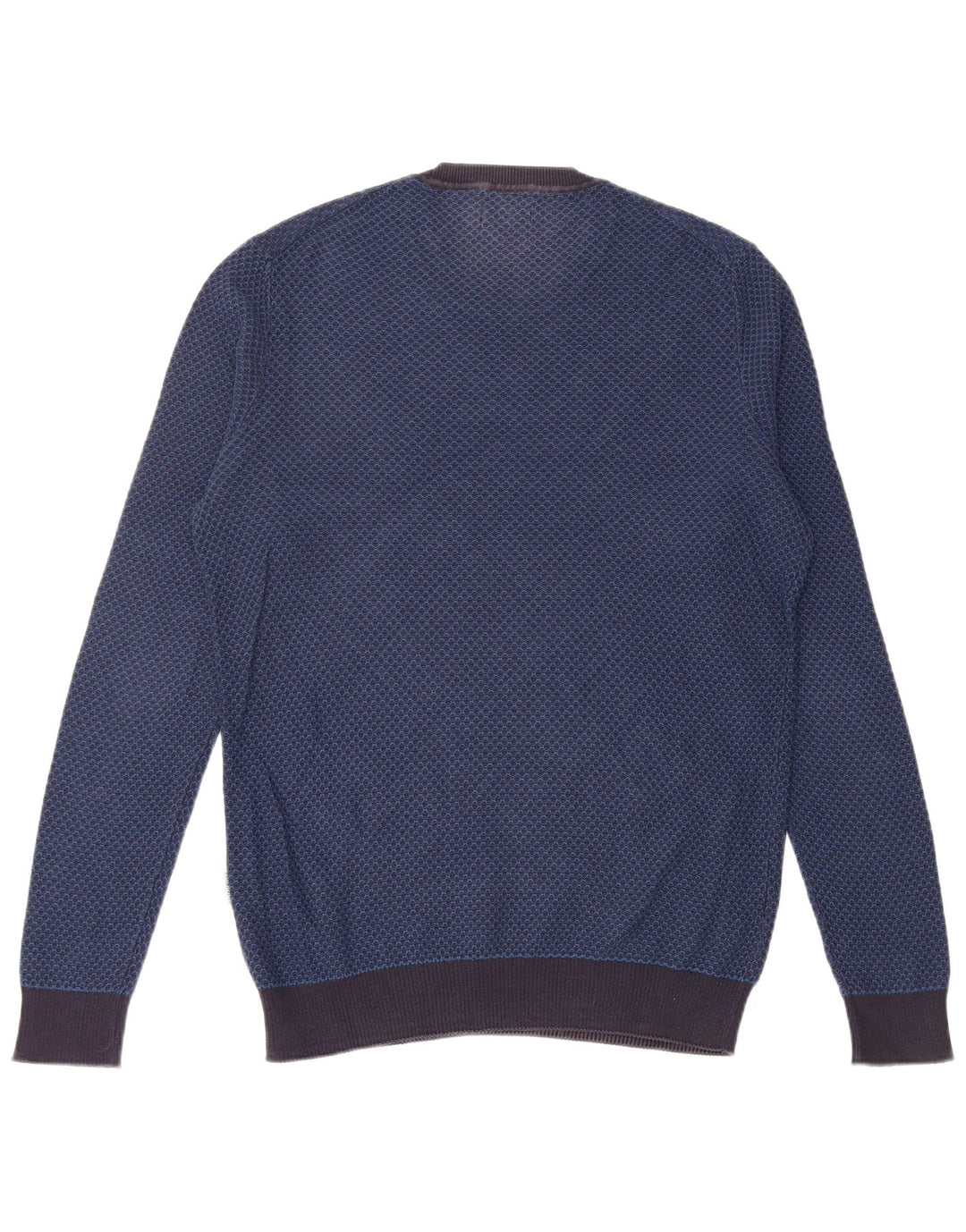 NAPAPIJRI Mens Crew Neck Jumper Sweater Medium Blue Spotted