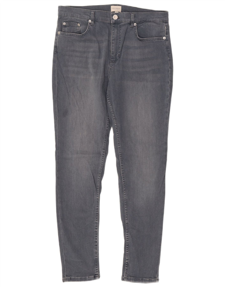 Женские узкие джинсы FRENCH CONNECTION UK 16, большие размеры W32 L29, синий хлопок