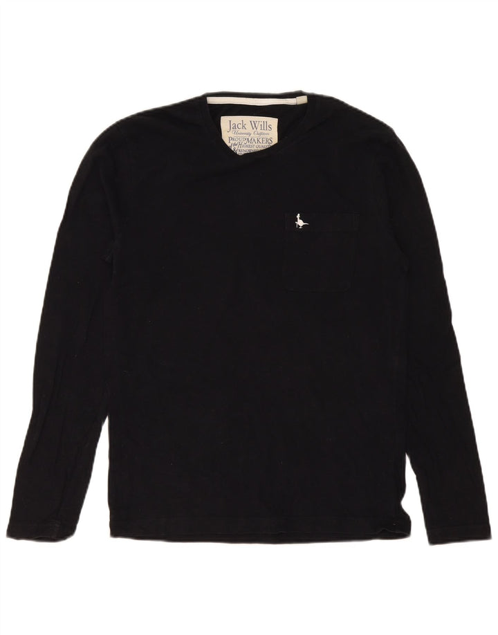 Мужской топ Jack Wills с длинным рукавом XS, черный хлопок